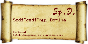 Szécsényi Dorina névjegykártya